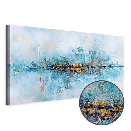 Premium canvastavla - Lagoon wide