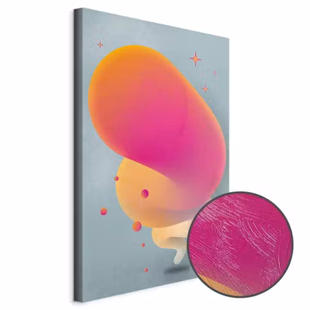 Premium canvastavla - Pink streak
