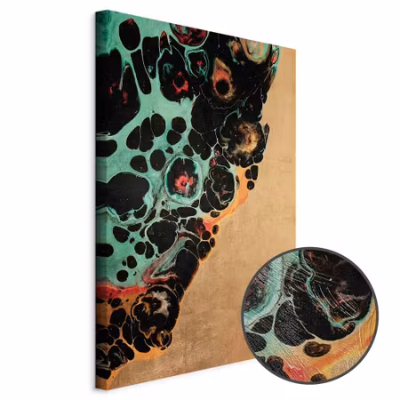 Premium canvastavla - Composition of micro shapes