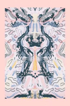Premium canvastavla - Rorschacha mantra