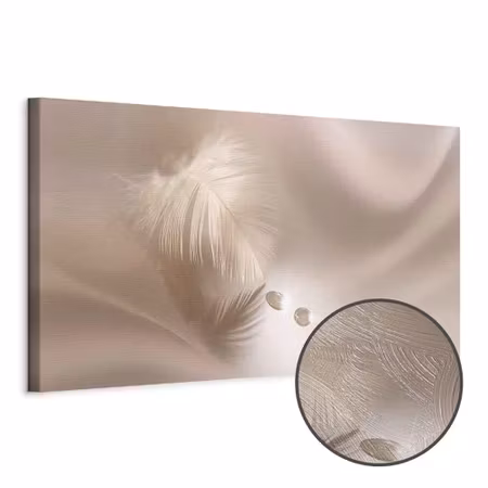 Premium canvastavla - Delicate feather