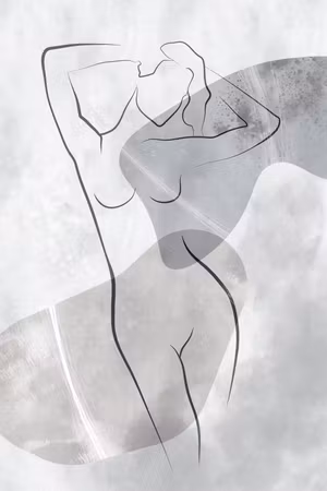 Premium canvastavla - Resting muse