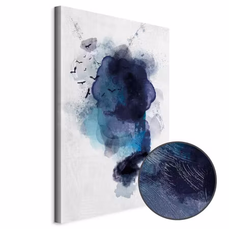 Premium canvastavla - Blue memory