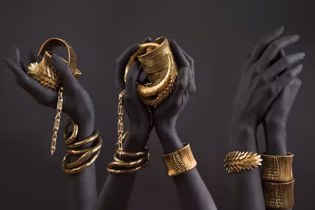 Premium canvastavla - Midass touch wide