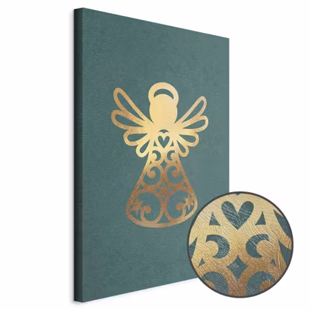 Premium canvastavla - Angelic christmas