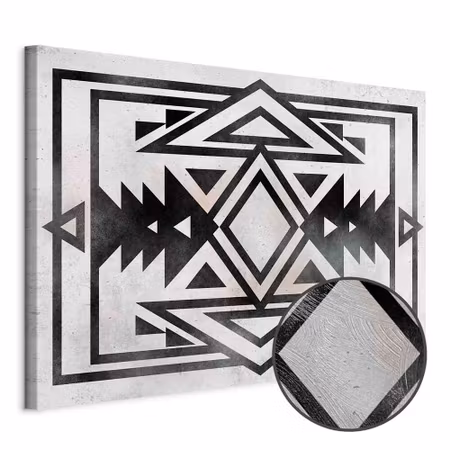 Premium canvastavla - Ethnic pattern wide