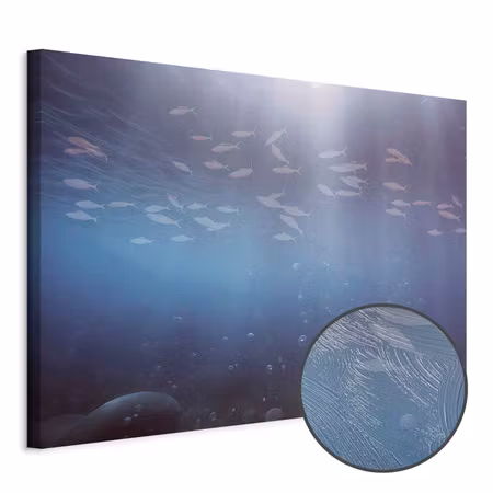 Premium canvastavla - Fish in the depths