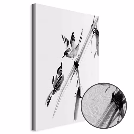 Premium canvastavla - Winged love