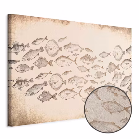 Premium canvastavla - Subtle fish
