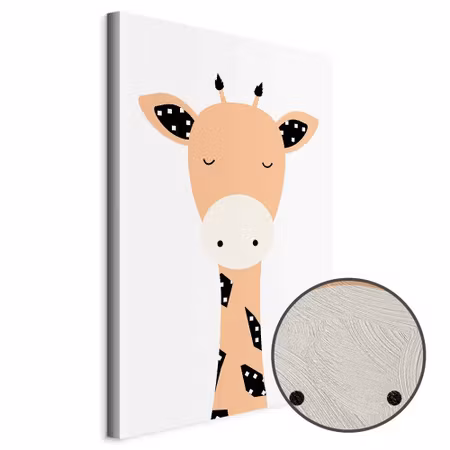 Premium canvastavla - Funny giraffe