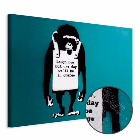 Premium canvastavla - Angry monkey