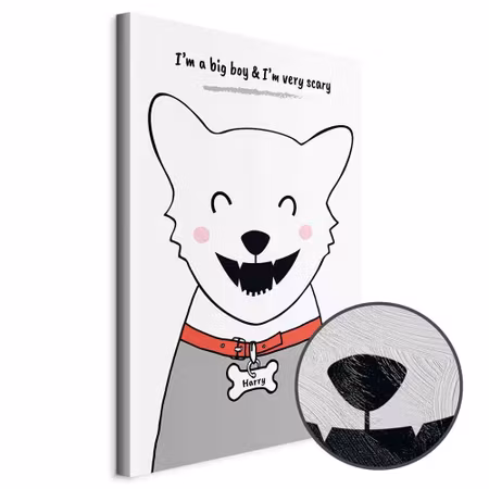 Premium canvastavla - Doggy harry