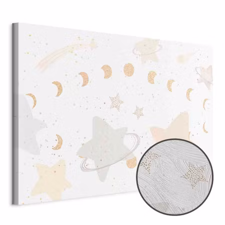 Premium canvastavla - Fairy-tale galaxy - phases