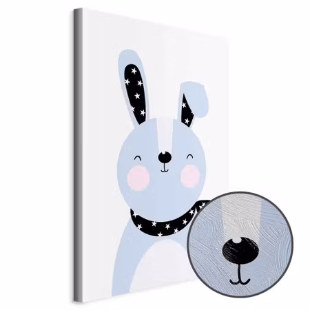 Premium canvastavla - Brave rabbit