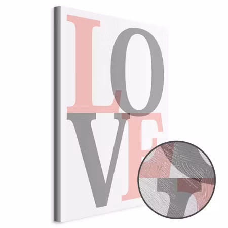 Premium canvastavla - Grey love