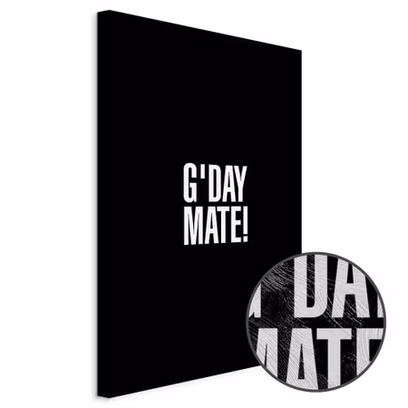 Premium canvastavla - G& day mate