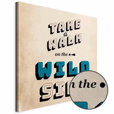 Premium canvastavla - Take walk on the wild side