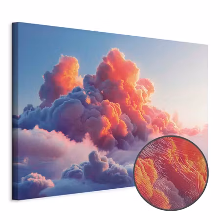 Premium canvastavla - Twilight spectacle clouds in