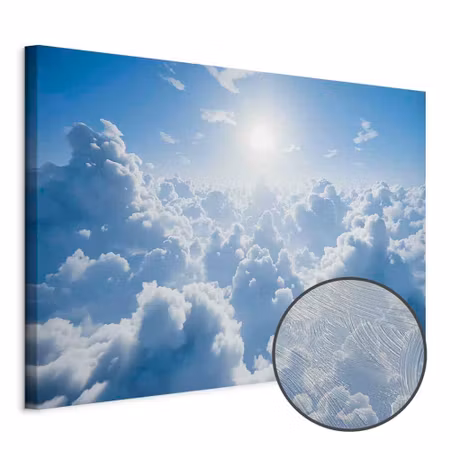 Premium canvastavla - Heavenly calm warm rays of