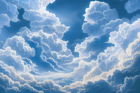 Premium canvastavla - Blue sky breaking through