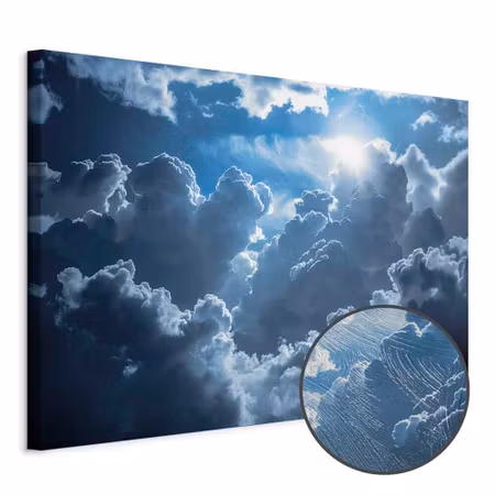 Premium canvastavla - Animated scenery the sun