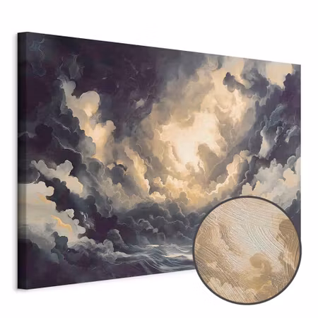 Premium canvastavla - Epic light play the sun