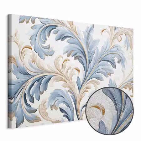 Premium canvastavla - Baroque ornaments in light