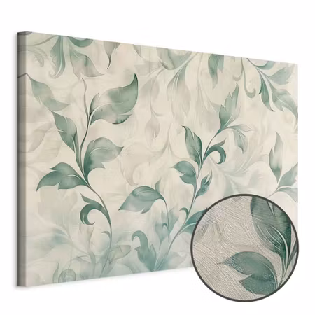 Premium canvastavla - Watercolor botanical motif