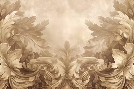 Premium canvastavla - Carved baroque ornaments