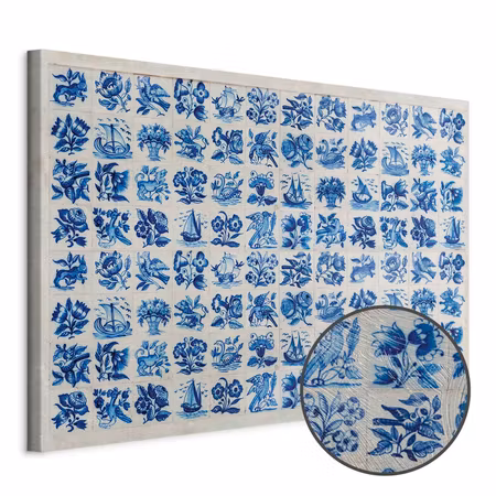 Premium canvastavla - Azulejos tiles traditional