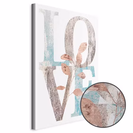 Premium canvastavla - Flourishing letters