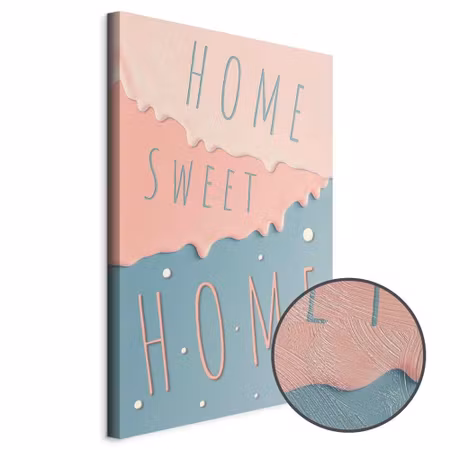 Premium canvastavla - Inscriptions home sweet home