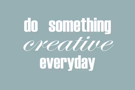 Premium canvastavla - Do something creative