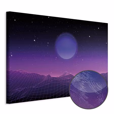 Premium canvastavla - Futuristic landscape wide