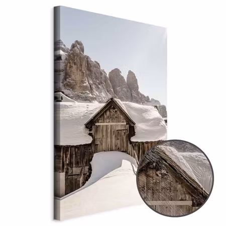 Premium canvastavla - Winter in the dolomites