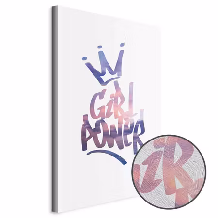 Premium canvastavla - Girl power