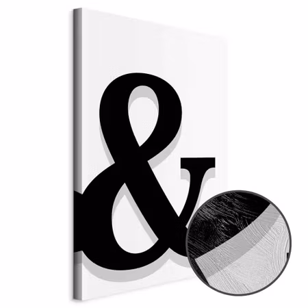 Premium canvastavla - Decorative letter