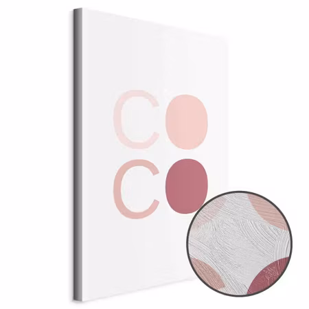 Premium canvastavla - Pink coco