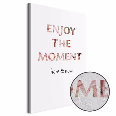 Premium canvastavla - Unique moment - english text