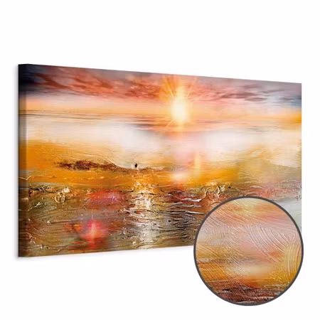 Premium canvastavla - Orange sea