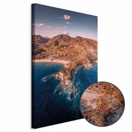 Premium canvastavla - Cliff in kalamitsi