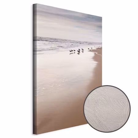 Premium canvastavla - Autumn beach