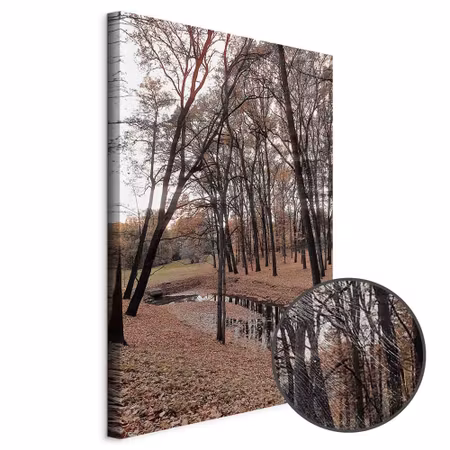 Premium canvastavla - Autumn walk