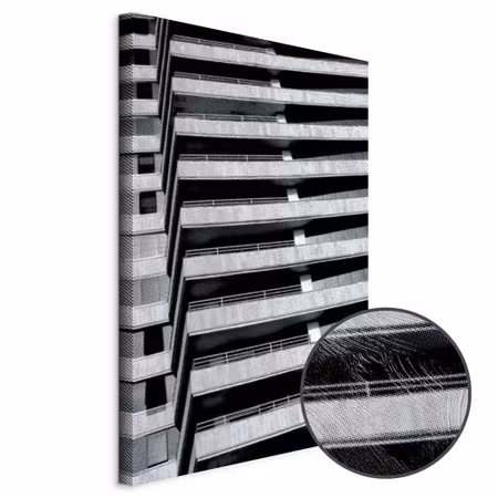 Premium canvastavla - Architectural raster