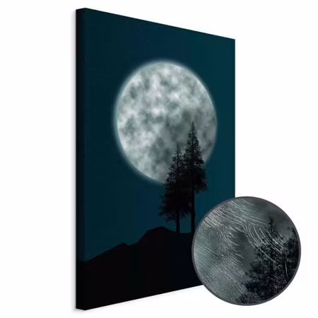 Premium canvastavla - Beautiful full moon