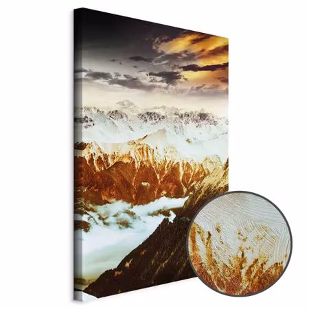 Premium canvastavla - Copper mountains