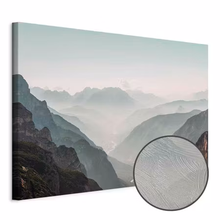 Premium canvastavla - Mountain horizon wide