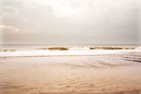 Premium canvastavla - Sea after storm wide