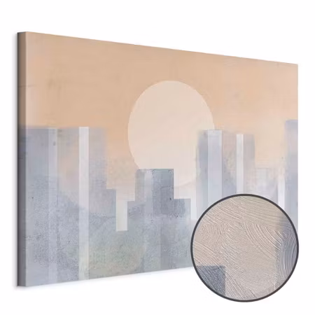 Premium canvastavla - Modern city wide - second