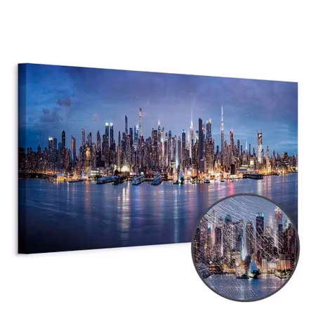 Premium canvastavla - New york nights
